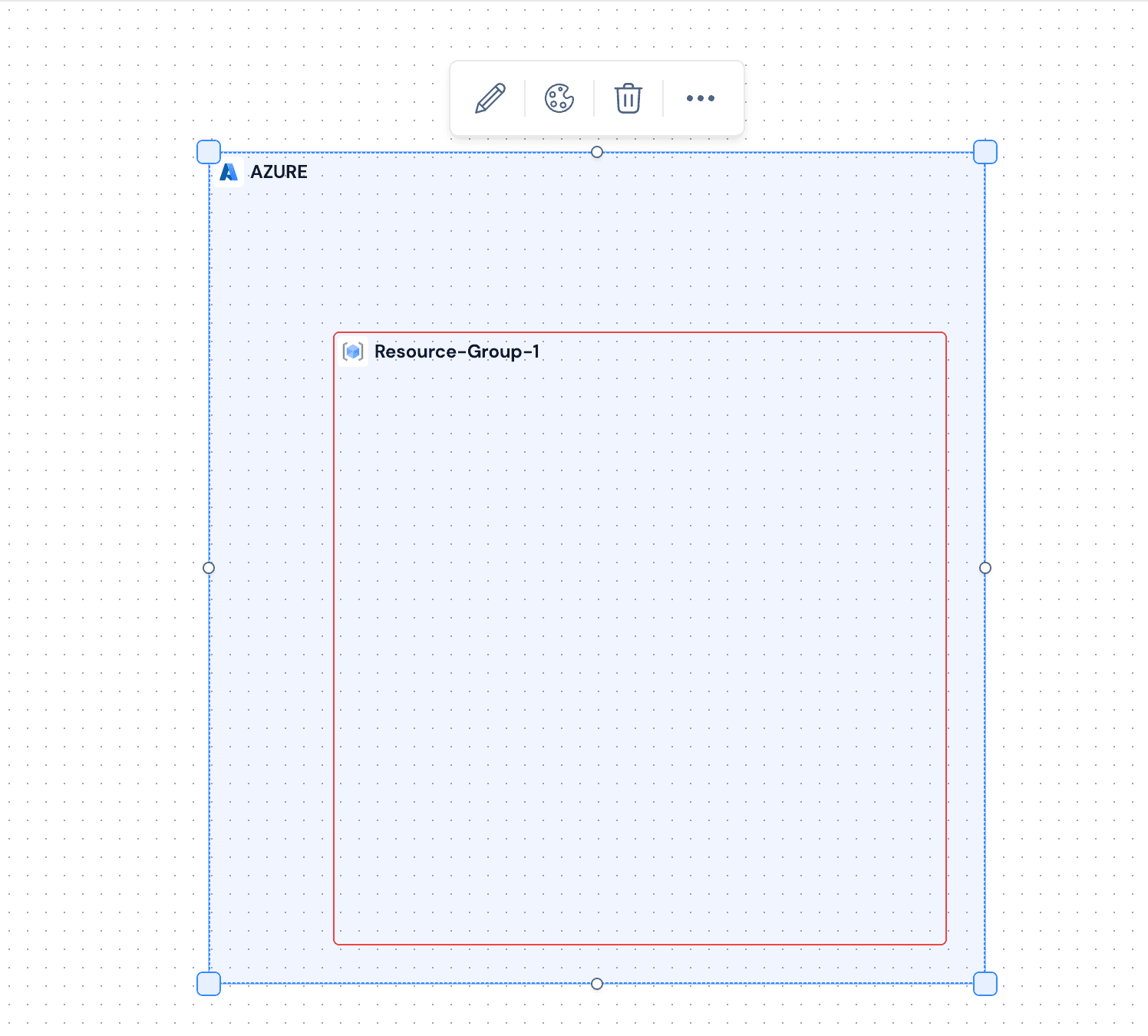 Property toolbar interface showing edit, style, delete, and more options for selected components with contextual controls and settings
